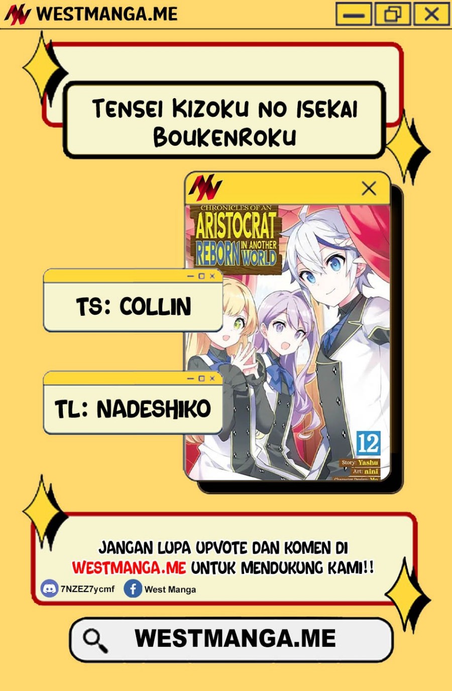 Tensei Kizoku no Isekai Boukenroku ~Jichou wo Shiranai Kamigami no Shit chapter 74
