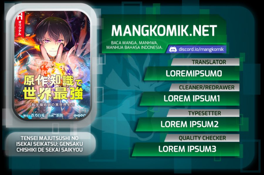 Tensei Majutsushi no Isekai Seikatsu: Gensaku Chishiki de Sekai Saikyou Chapter 12 Bahasa Indonesia