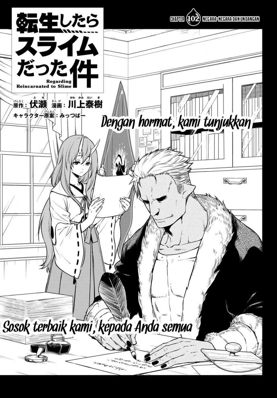 Tensei Shitara Slime Datta Ken Chapter 102 Bahasa Indonesia