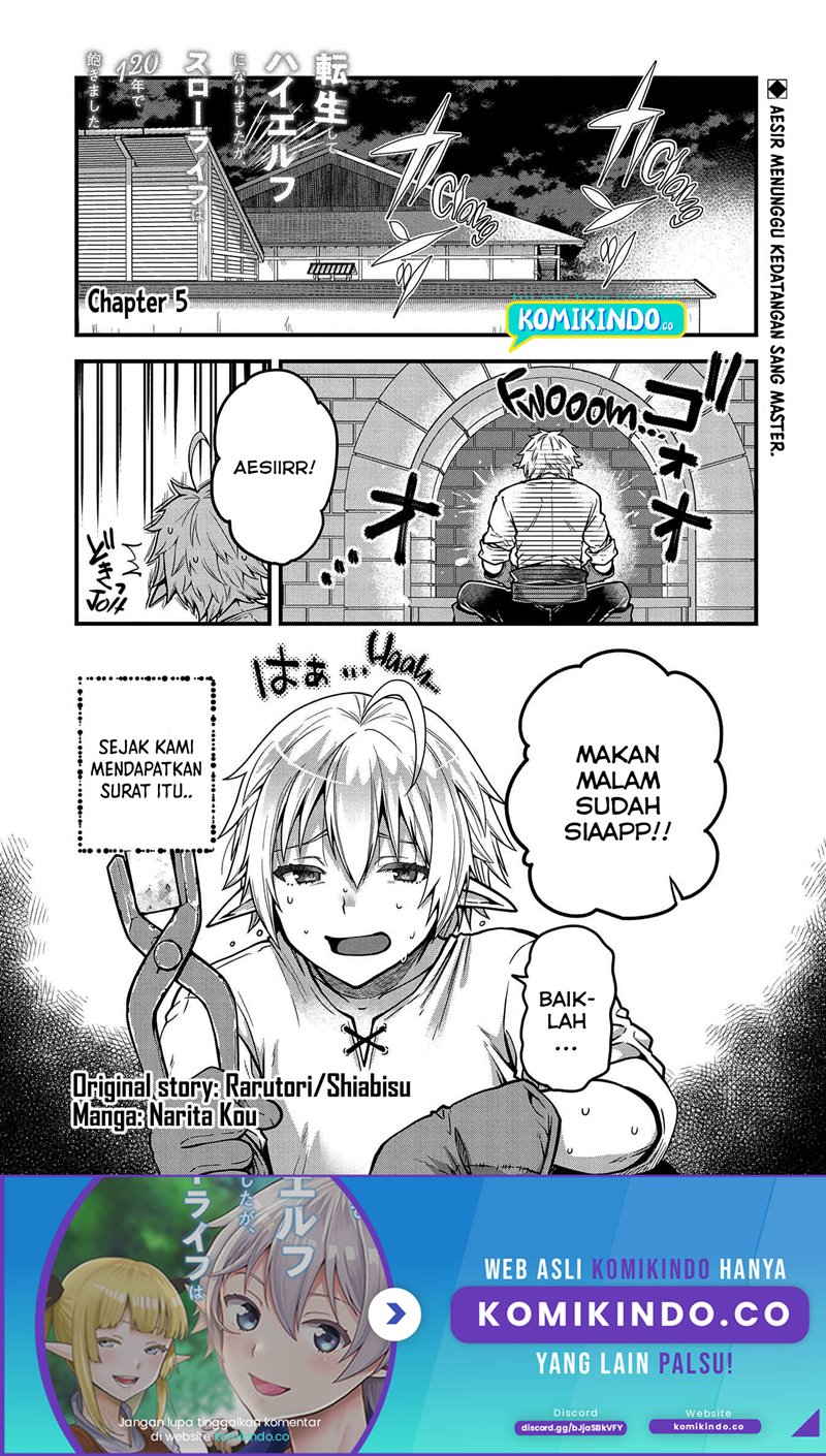 Tensei Shite High Elf ni Narimashitaga, Slow Life wa 120-nen de Akimashita chapter 5