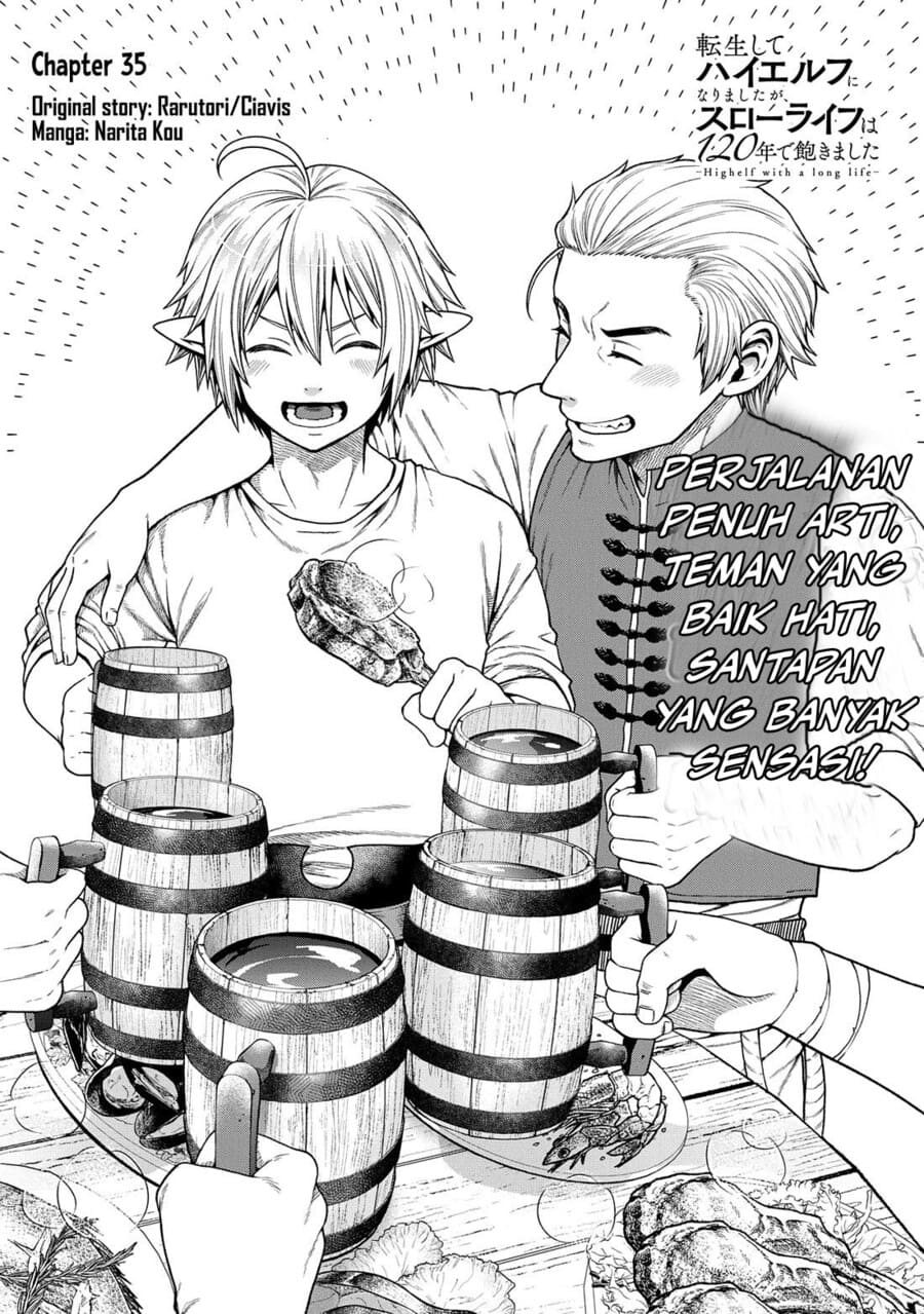 Tensei Shite High Elf ni Narimashitaga, Slow Life wa 120-nen de Akimashita Chapter 35 Bahasa Indonesia
