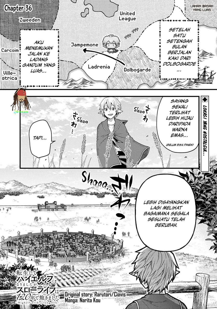 Tensei Shite High Elf ni Narimashitaga, Slow Life wa 120-nen de Akimashita chapter 36