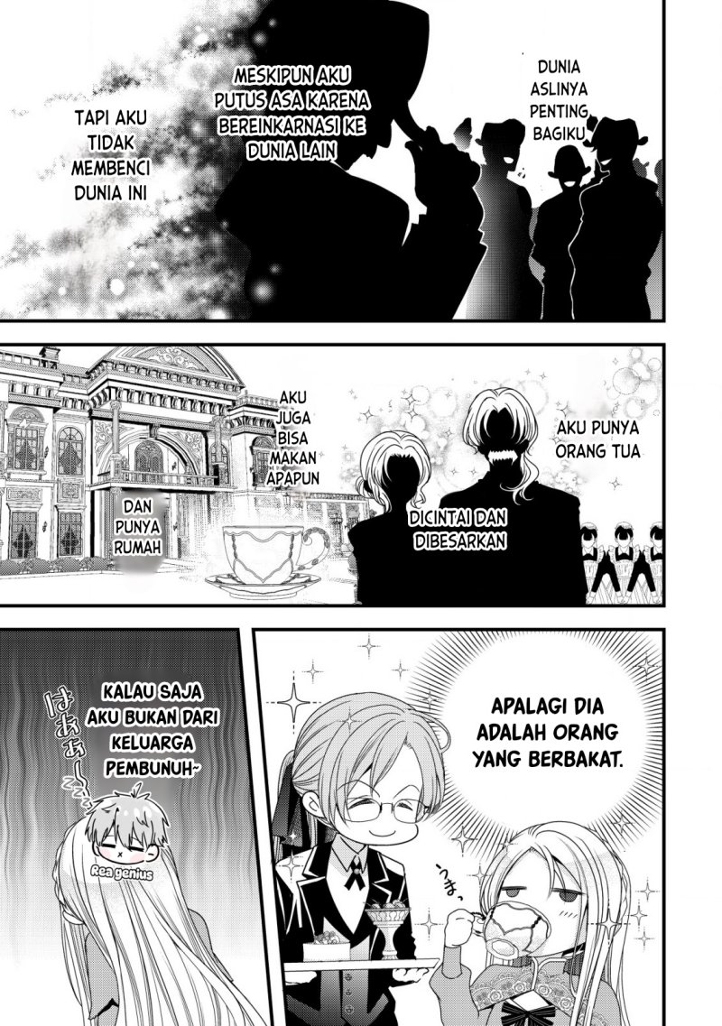 Tensei shita Onna Mafia wa Isekai de Heibon ni Kurashitai – Asashin Ikka no Hakushaku Reijou desu ga Chapter 01 Bahasa Indonesia