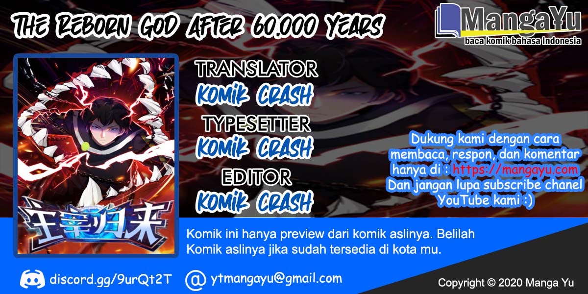 The Reborn God After 60.000 Years Chapter 01 Bahasa Indonesia