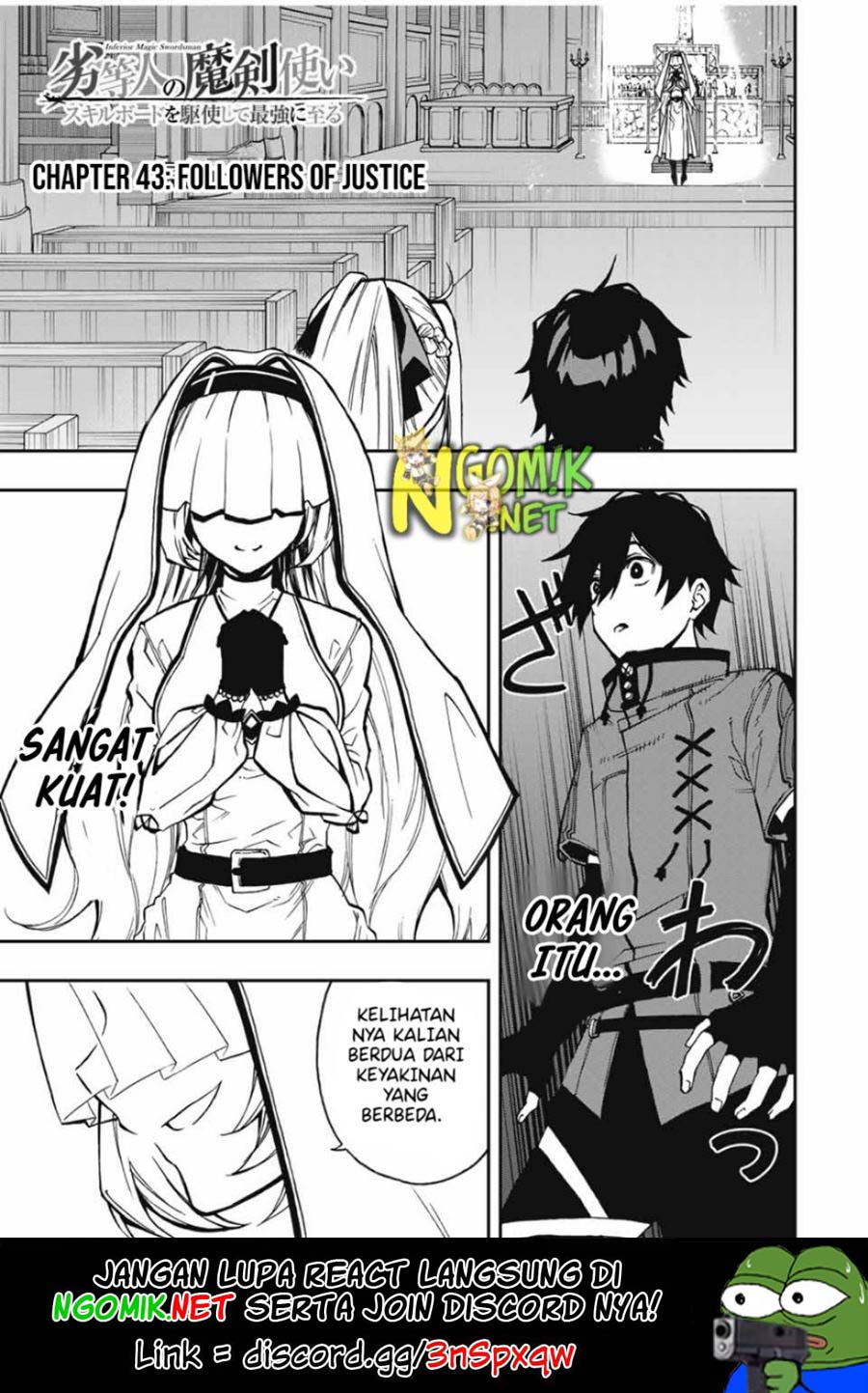 The Reincarnated Inferior Magic Swordsman Chapter 43 Bahasa Indonesia