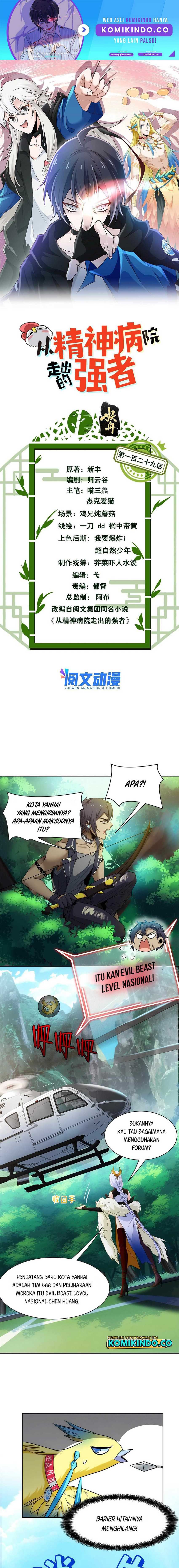 The Strong Man From the Mental Hospital Chapter 129 Bahasa Indonesia