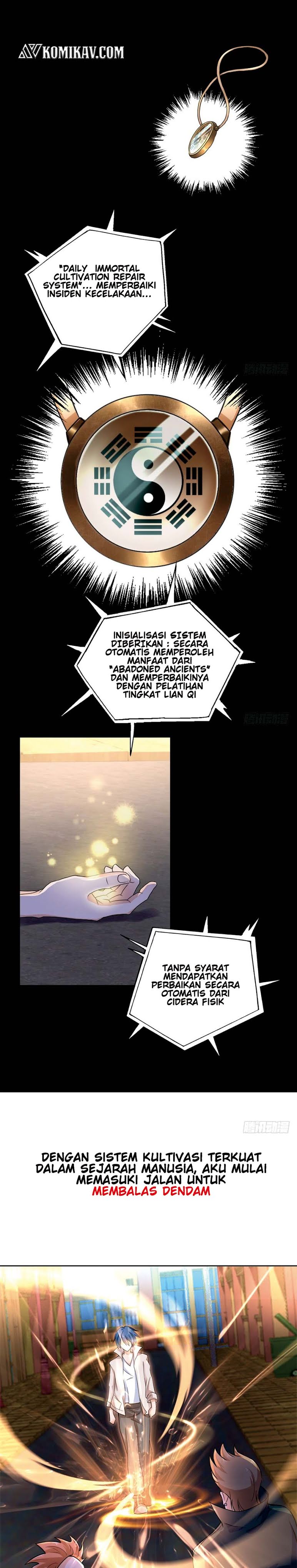 The Strongest Daily Immortal Cultivation Repair System in The City chapter 0