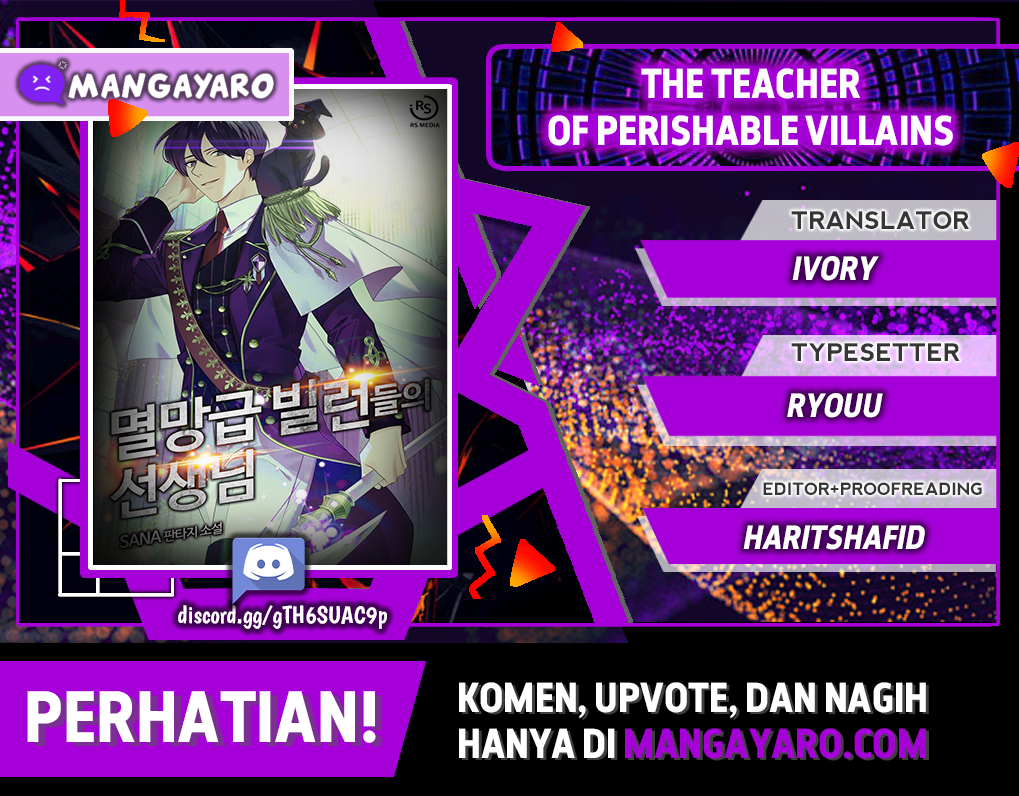 The Teacher of Perishable Villains Chapter 28 Bahasa Indonesia