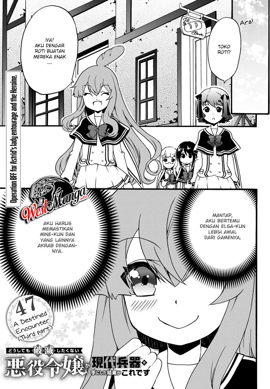 The Villainess Will Crush Her Destruction End Through Modern Firepower Chapter 47 Bahasa Indonesia