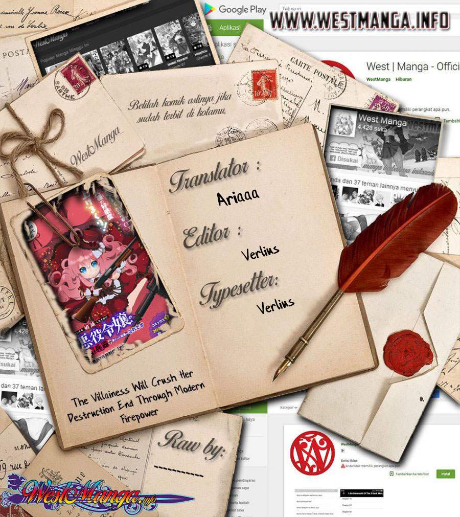 The Villainess Will Crush Her Destruction End Through Modern Firepower Chapter 53 Bahasa Indonesia