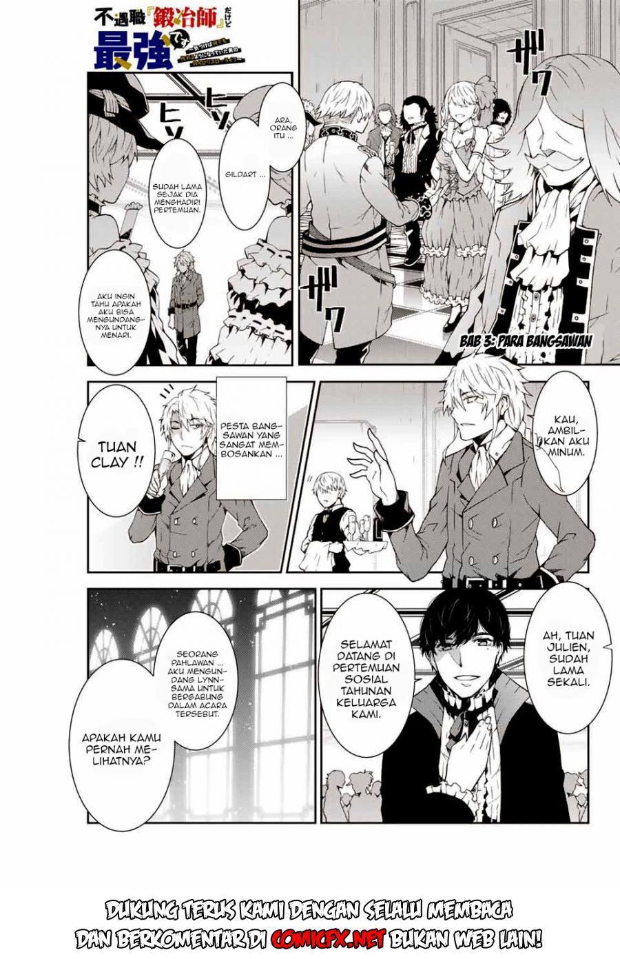 The Weakest Occupation “Blacksmith,” but It’s Actually the Strongest Chapter 03.1 Bahasa Indonesia