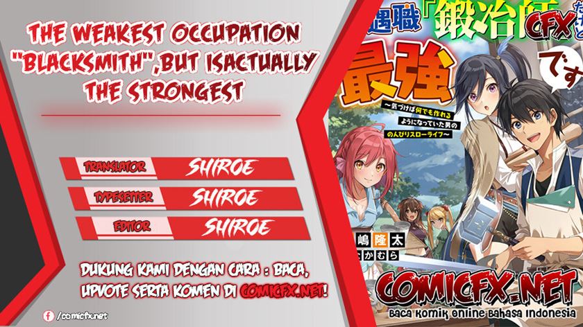 The Weakest Occupation “Blacksmith,” but It’s Actually the Strongest Chapter 32 Bahasa Indonesia