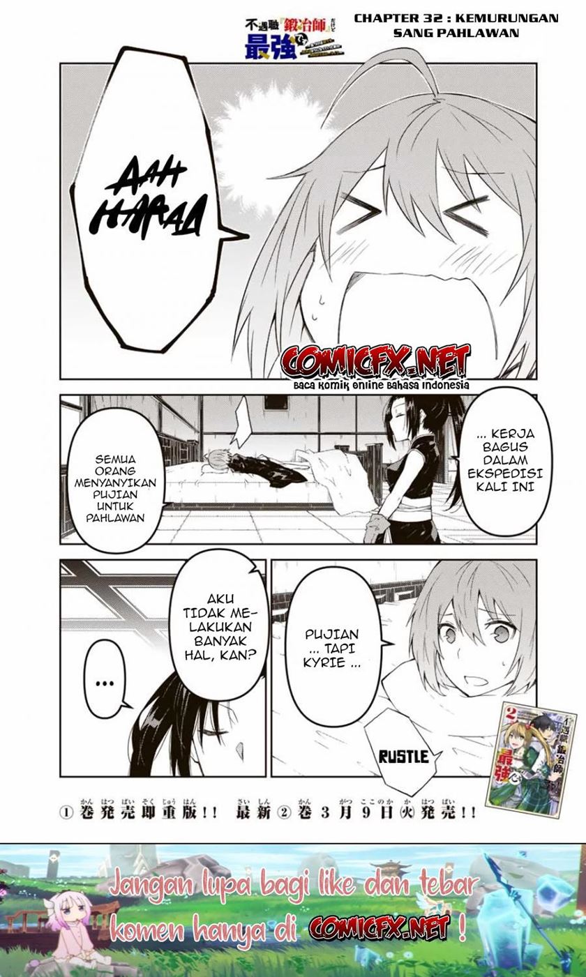 The Weakest Occupation “Blacksmith,” but It’s Actually the Strongest Chapter 32 Bahasa Indonesia