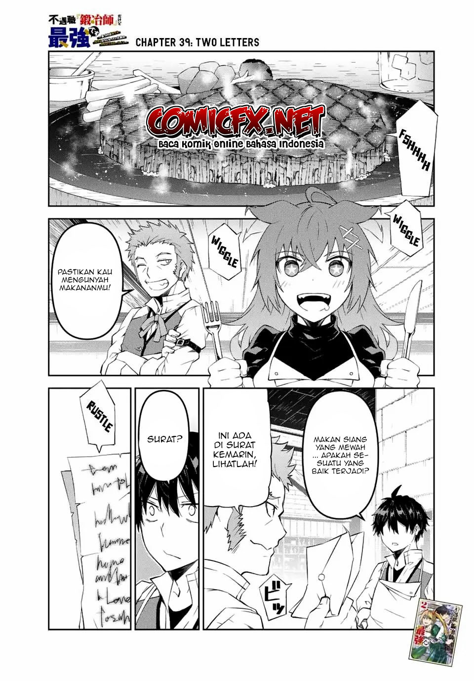 The Weakest Occupation “Blacksmith,” but It’s Actually the Strongest Chapter 39 Bahasa Indonesia
