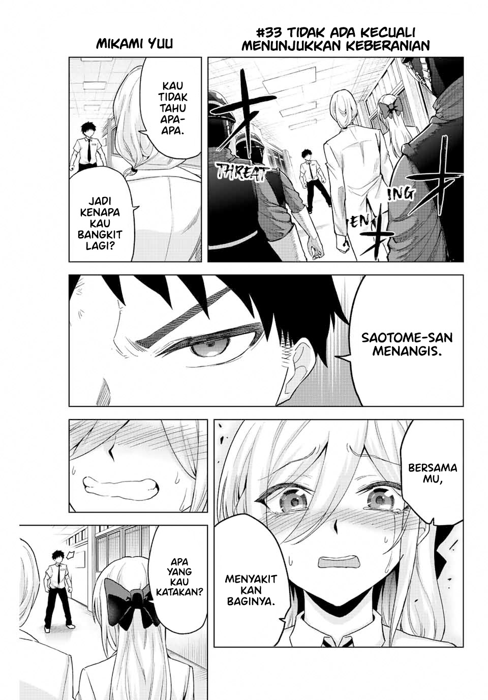 The Death Game Is All That Saotome-san Has Left Chapter 33 Bahasa Indonesia