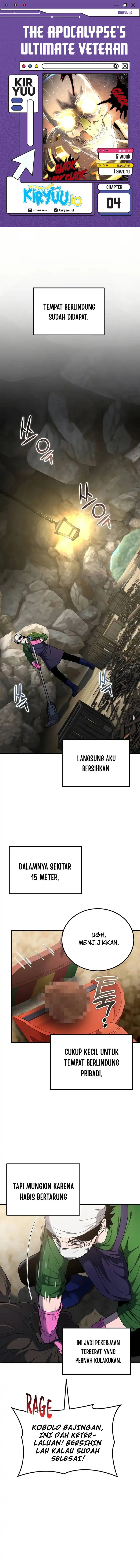 The Apocalypse’s Ultimate Veteran Chapter 04 Bahasa Indonesia