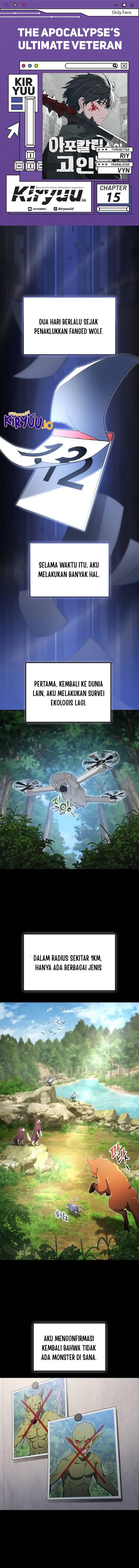 The Apocalypse’s Ultimate Veteran Chapter 15 Bahasa Indonesia