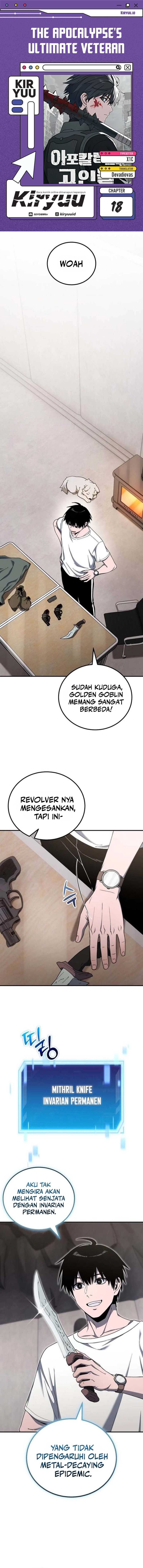 The Apocalypse’s Ultimate Veteran Chapter 18 Bahasa Indonesia