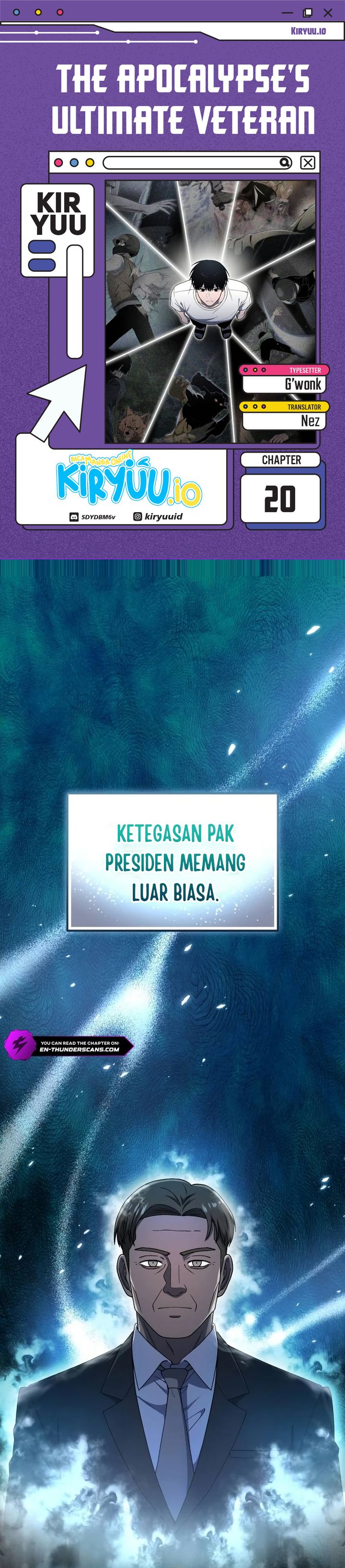 The Apocalypse’s Ultimate Veteran Chapter 20 Bahasa Indonesia