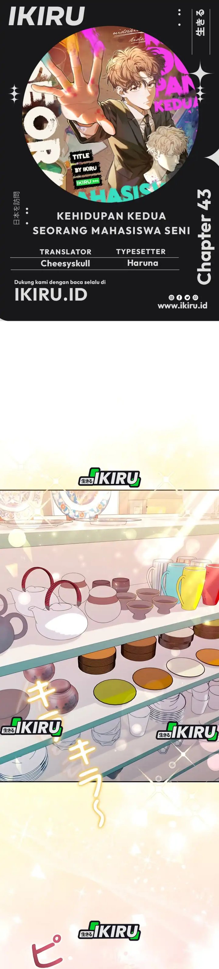 The Art Student Who Lived Twice Chapter 43 Bahasa Indonesia