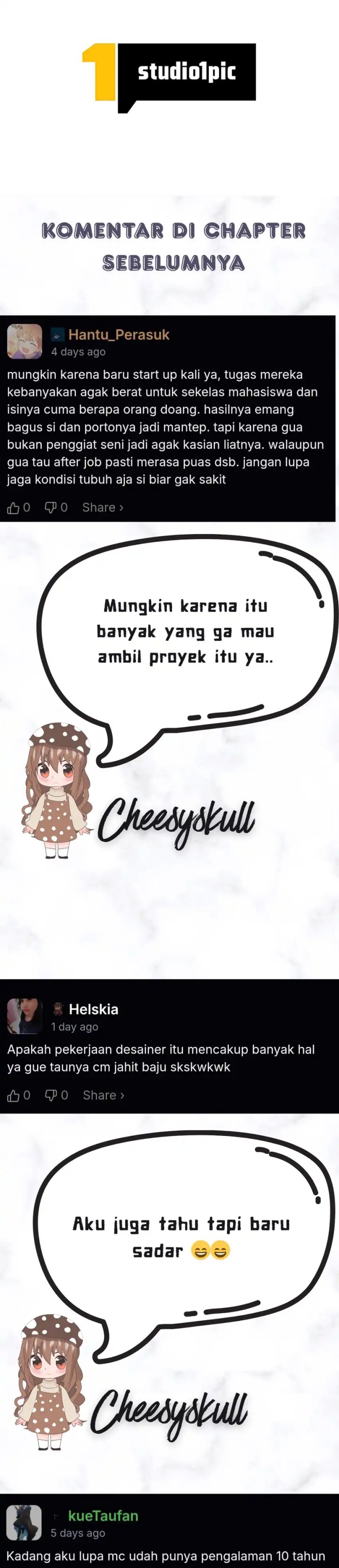 The Art Student Who Lived Twice Chapter 43 Bahasa Indonesia