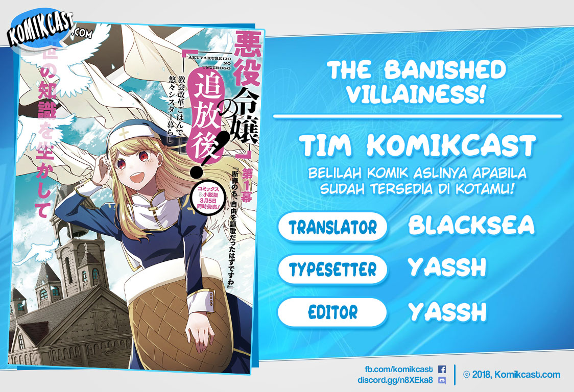 The Banished Villainess! Living the Leisurely Life of a Nun Making Revolutionary Church Food Chapter 07 Bahasa Indonesia