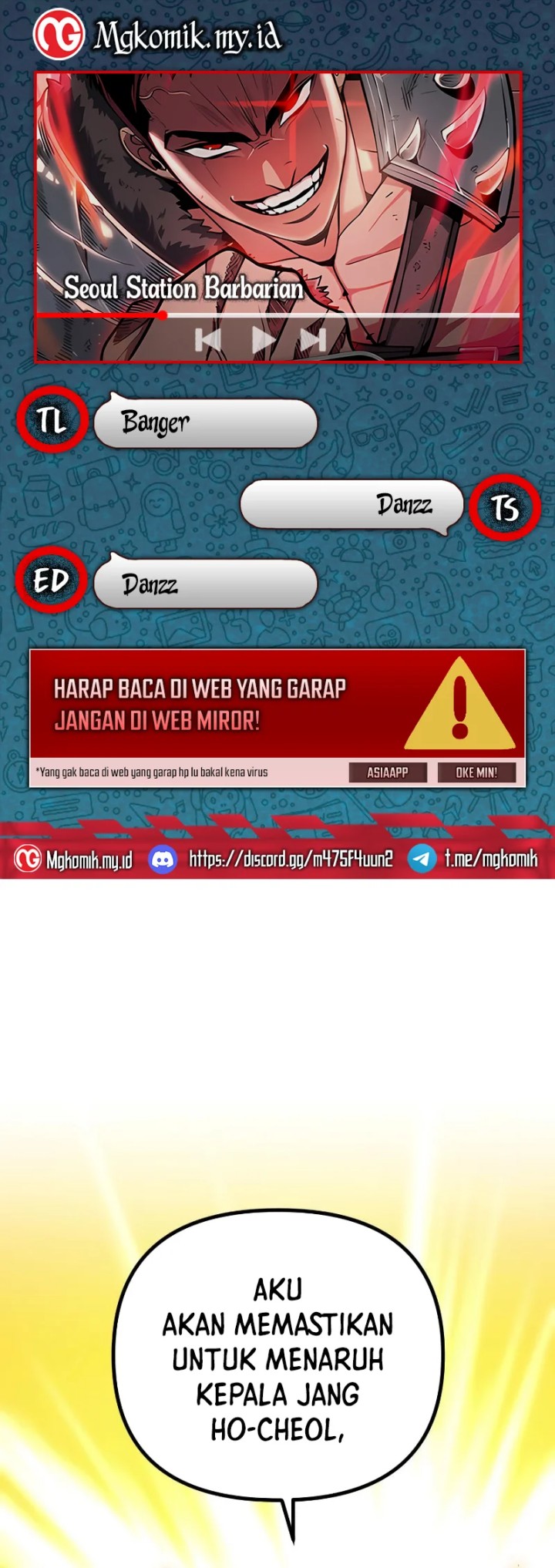 The Barbarian of Seoul Station Chapter 11 Bahasa Indonesia