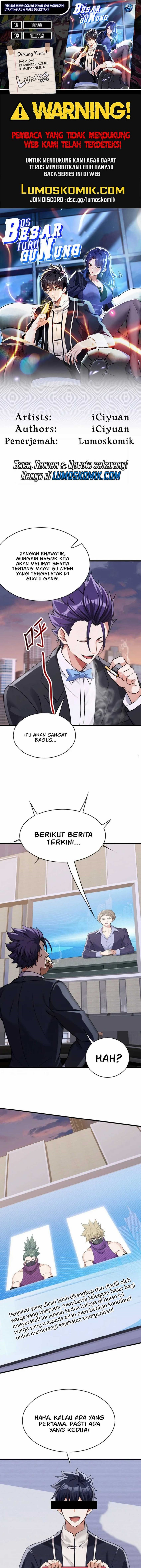 The Big Boss Comes Down the Mountain: Starting as a Male Secretary Chapter 48 Bahasa Indonesia