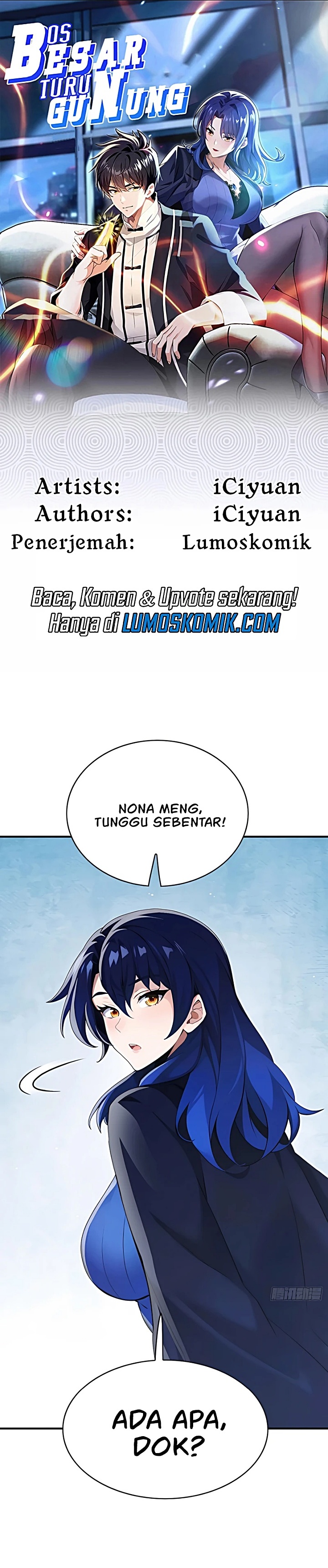 The Big Boss Comes Down the Mountain: Starting as a Male Secretary Chapter 54 Bahasa Indonesia