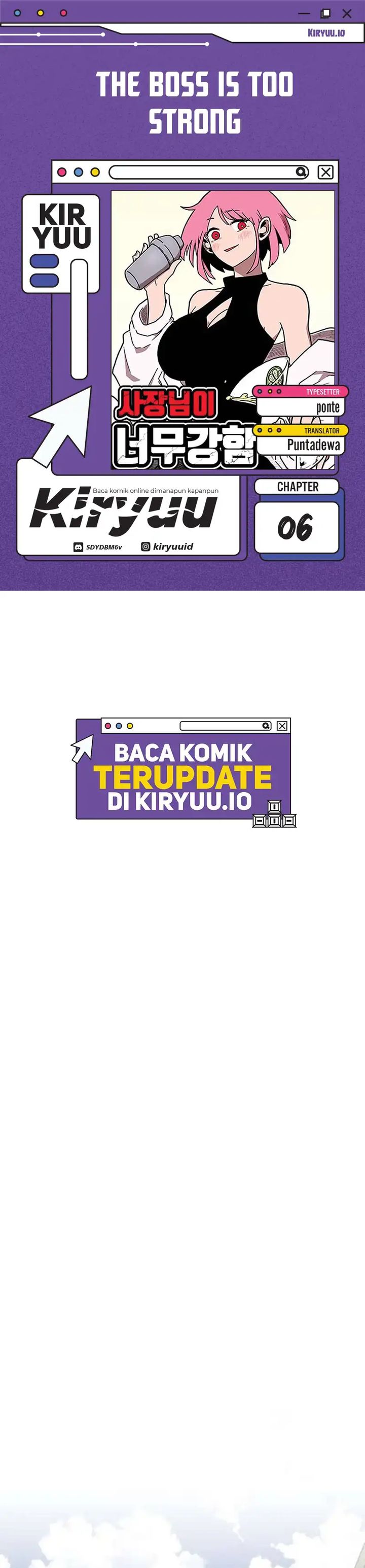 The Boss Is Too Strong Chapter 06 Bahasa Indonesia