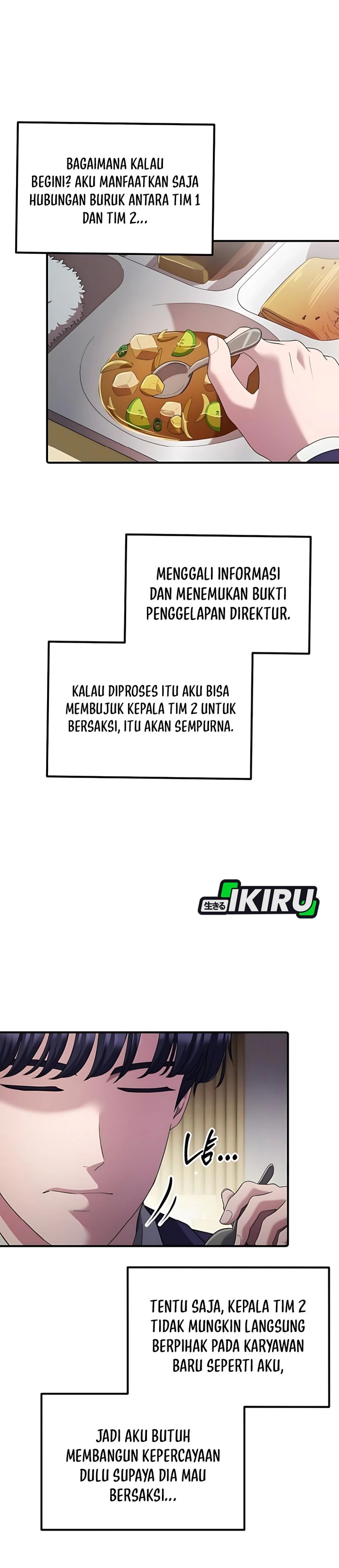 The Corporate Underdog Who Does Everything Right Chapter 43 Bahasa Indonesia