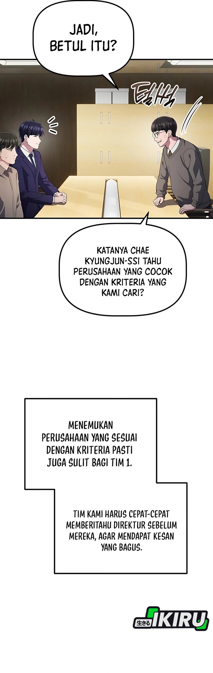 The Corporate Underdog Who Does Everything Right Chapter 43 Bahasa Indonesia