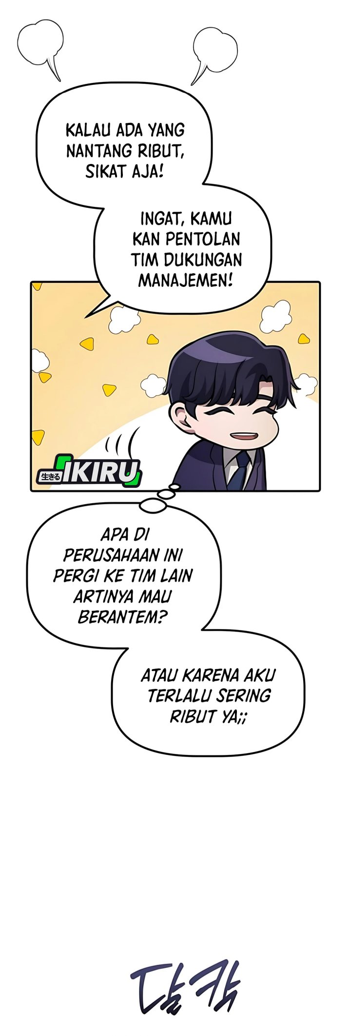 The Corporate Underdog Who Does Everything Right Chapter 43 Bahasa Indonesia