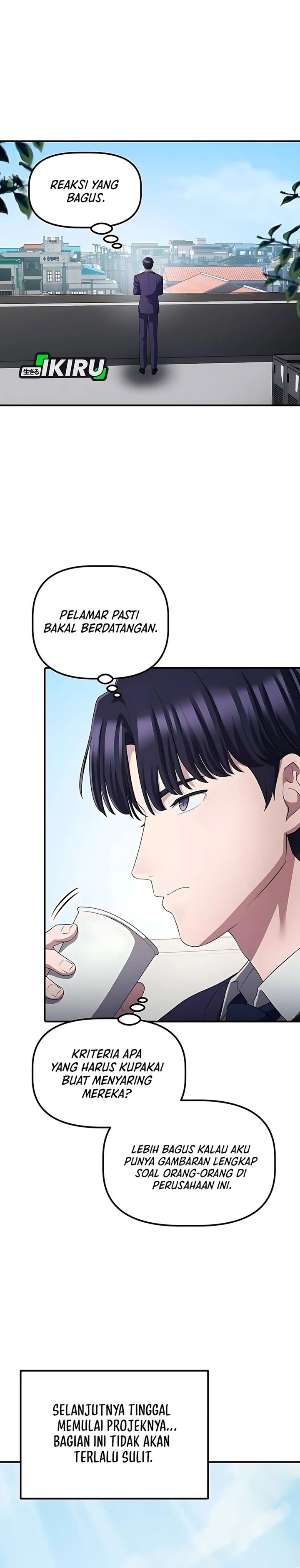 The Corporate Underdog Who Does Everything Right Chapter 54 Bahasa Indonesia