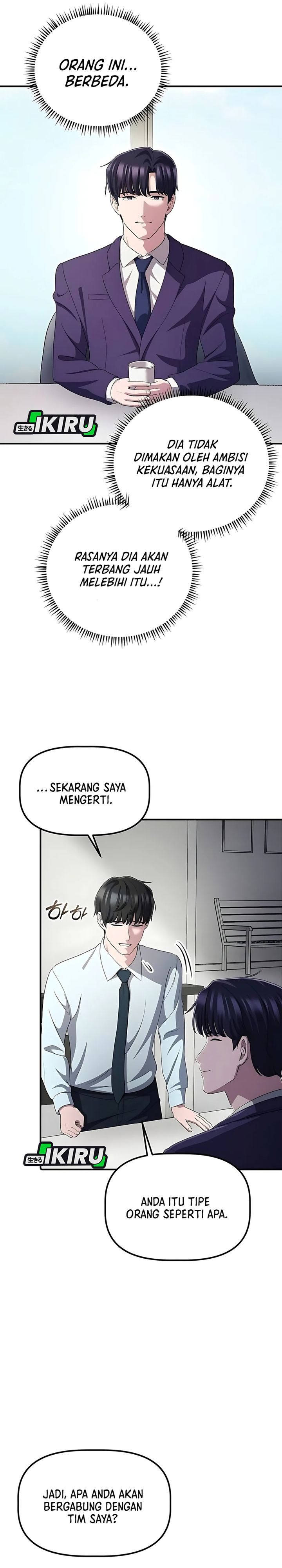 The Corporate Underdog Who Does Everything Right Chapter 54 Bahasa Indonesia