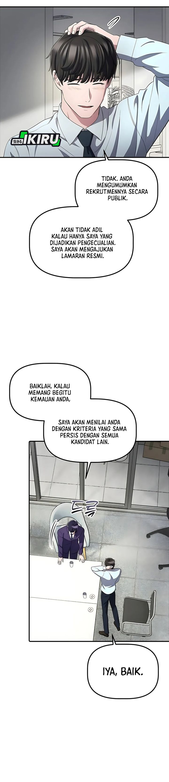 The Corporate Underdog Who Does Everything Right Chapter 54 Bahasa Indonesia