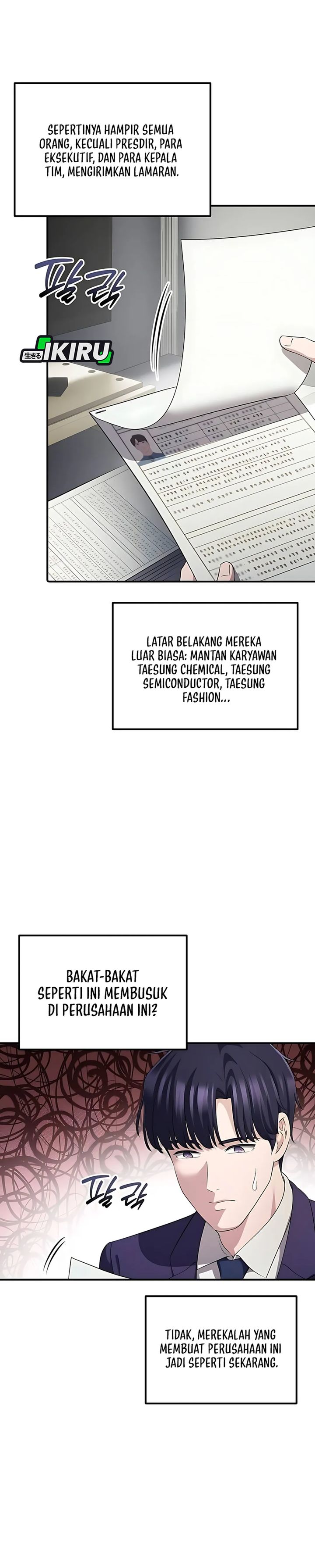 The Corporate Underdog Who Does Everything Right Chapter 54 Bahasa Indonesia