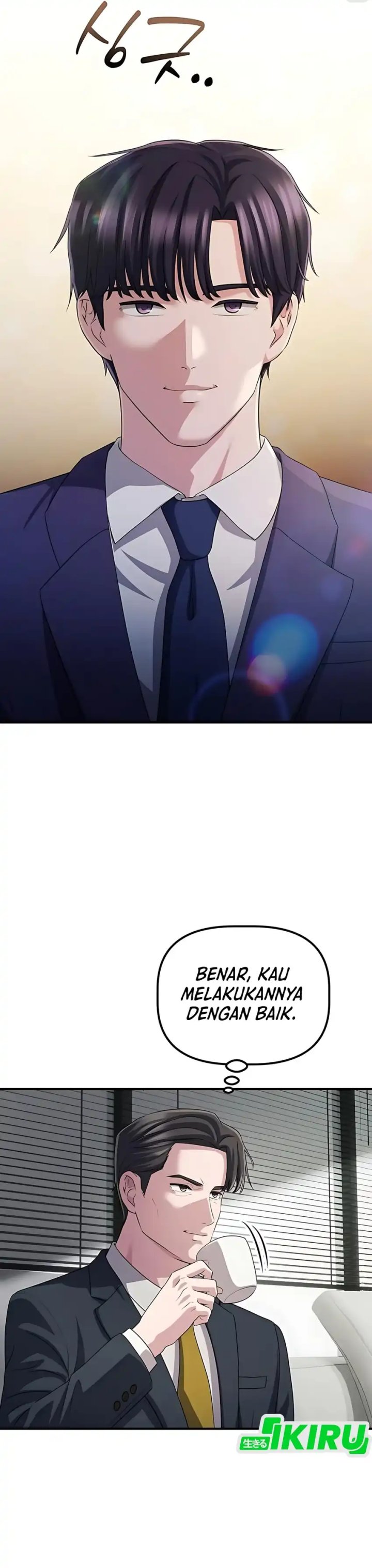 The Corporate Underdog Who Does Everything Right Chapter 59 Bahasa Indonesia