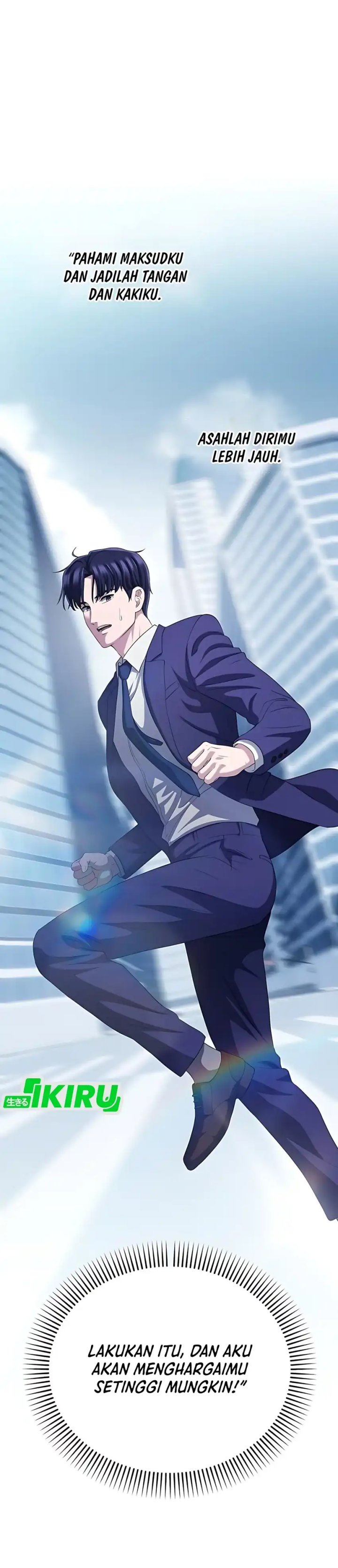 The Corporate Underdog Who Does Everything Right Chapter 59 Bahasa Indonesia