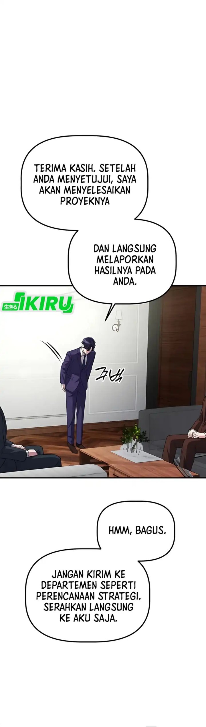The Corporate Underdog Who Does Everything Right Chapter 59 Bahasa Indonesia
