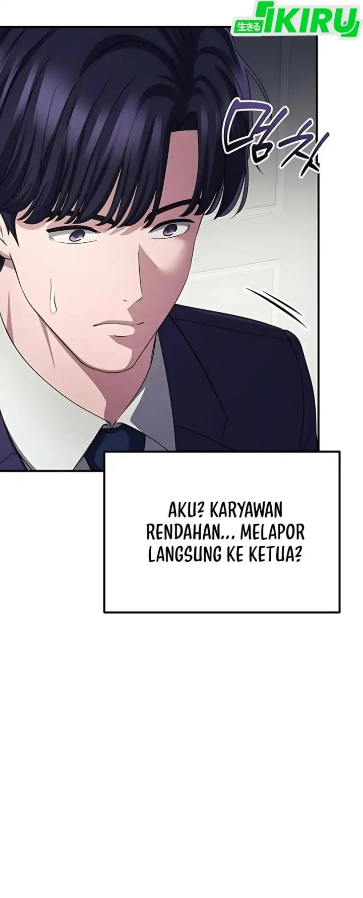 The Corporate Underdog Who Does Everything Right Chapter 59 Bahasa Indonesia