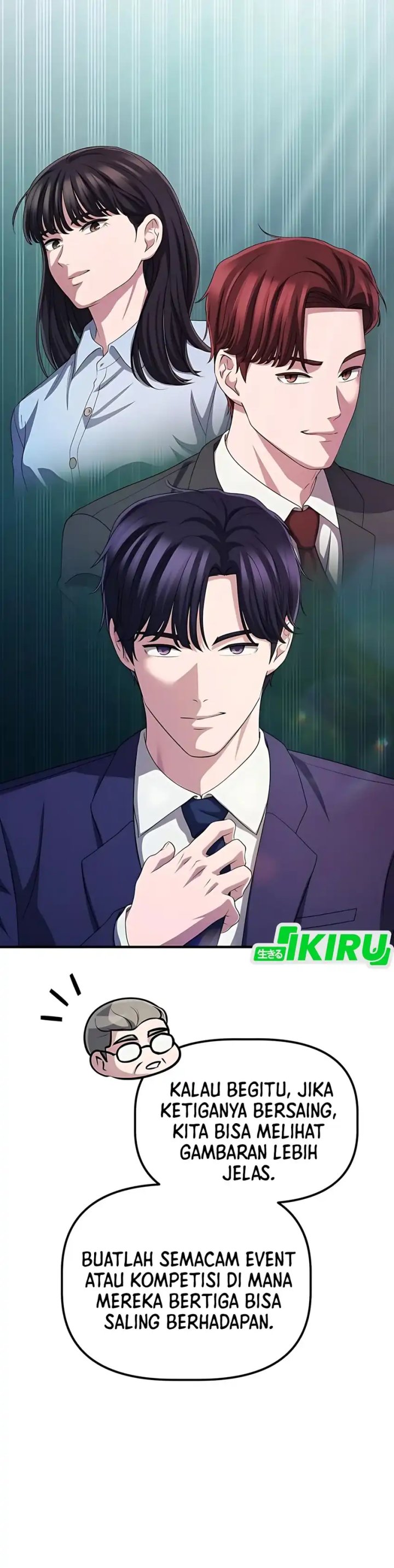 The Corporate Underdog Who Does Everything Right Chapter 59 Bahasa Indonesia