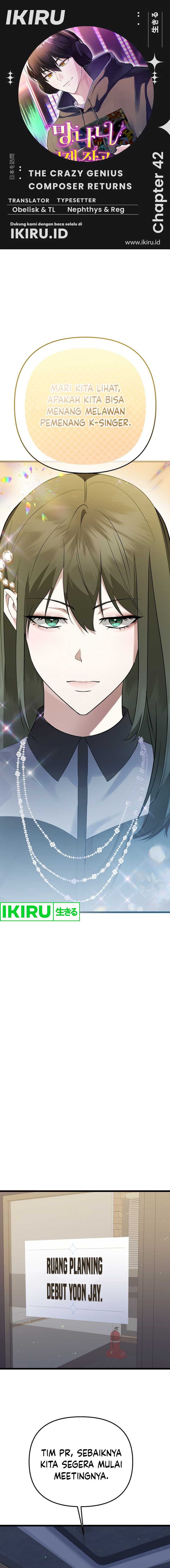 The Crazy Genius Composer Returns Chapter 42 Bahasa Indonesia