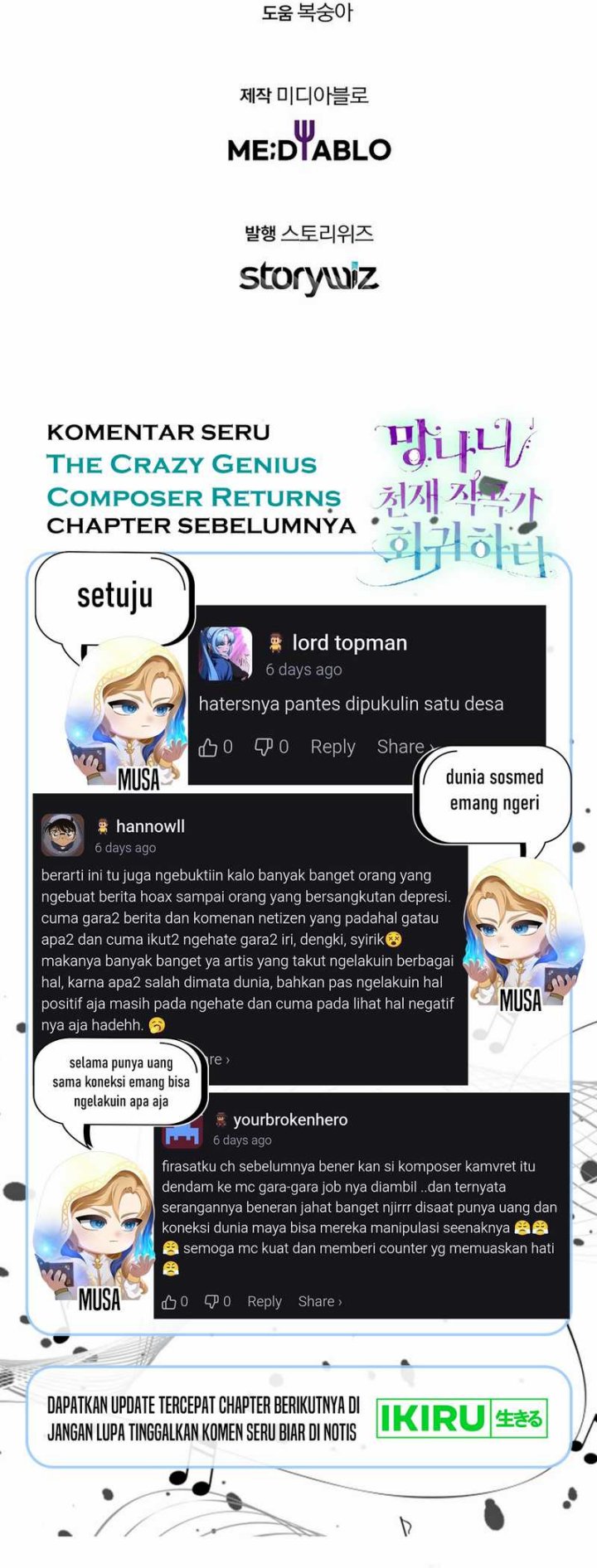 The Crazy Genius Composer Returns chapter 71