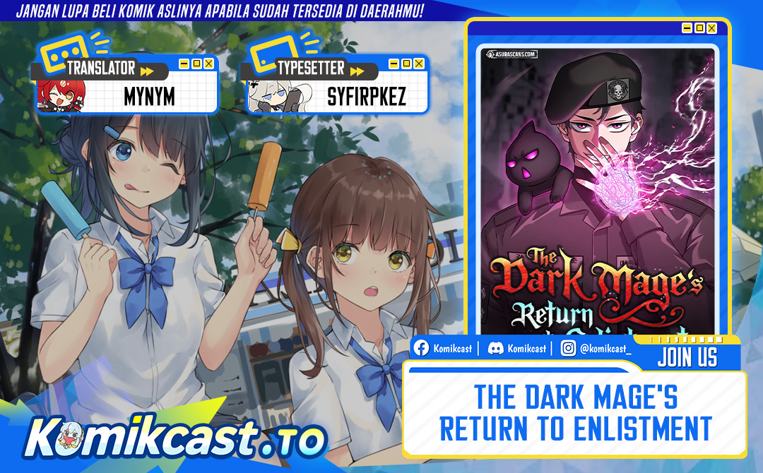 The Dark Mage’s Return to Enlistment Chapter 58 Bahasa Indonesia