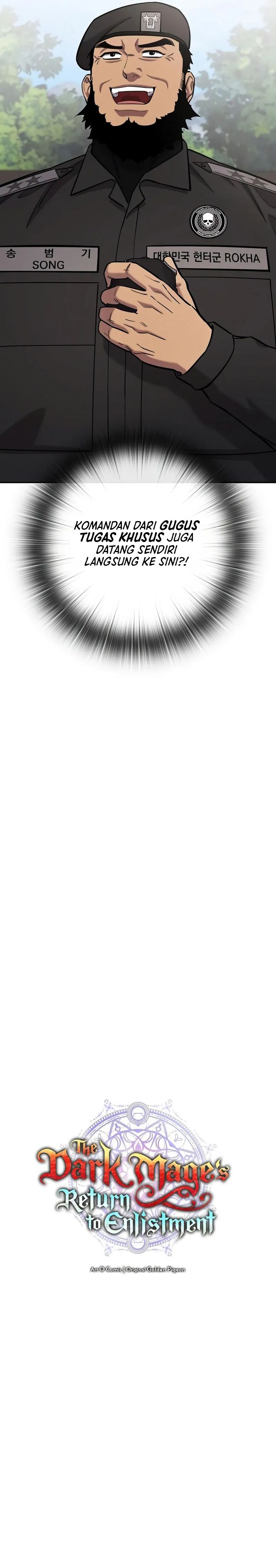 The Dark Mage’s Return to Enlistment Chapter 58 Bahasa Indonesia