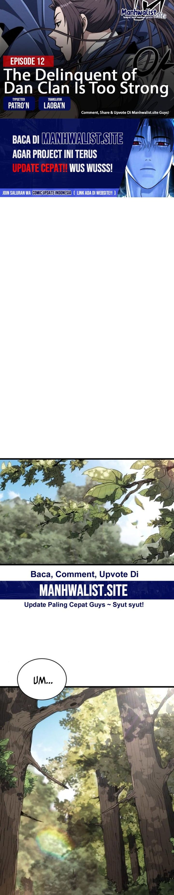 The Delinquent of the Dan Clan Is Too Strong Chapter 12 Bahasa Indonesia