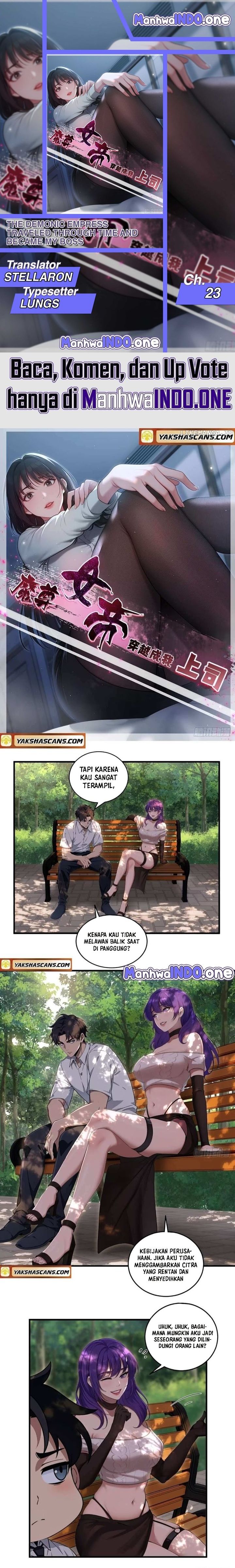 The Demonic Empress Traveled Through Time And Became My Boss Chapter 23 Bahasa Indonesia