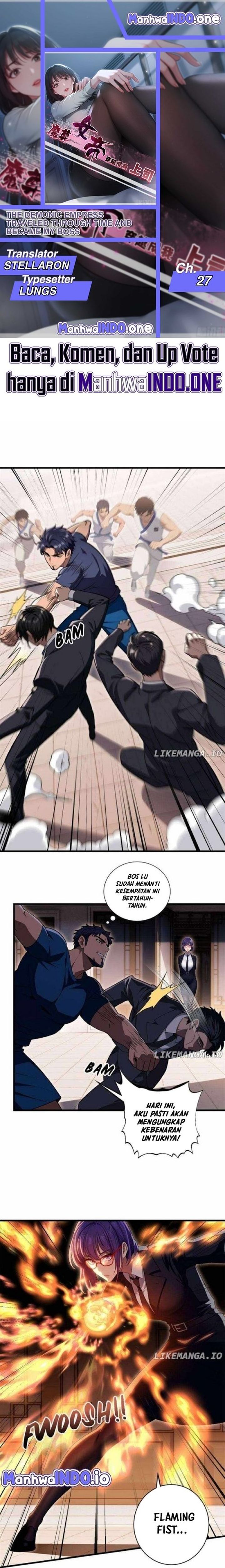 The Demonic Empress Traveled Through Time And Became My Boss Chapter 27 Bahasa Indonesia