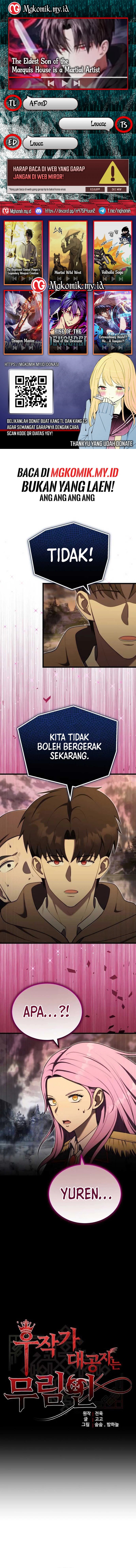 The Eldest Son of the Marquis House is a Martial Artist Chapter 15 Bahasa Indonesia